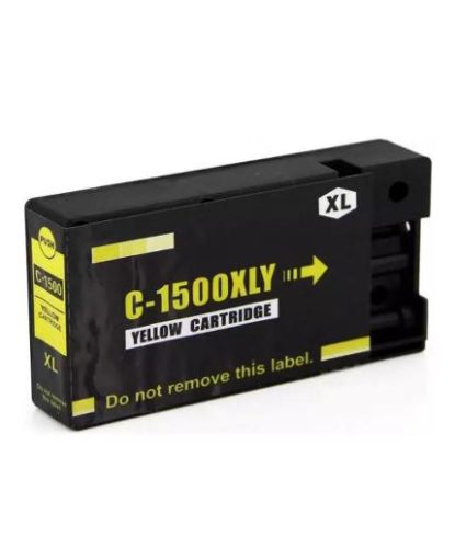 Utángyártott Canon PGI-1500XLY 12ml. prémium, új nagy kapacitású sárga tintapatron, chippel