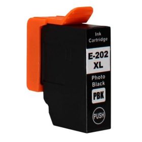   Utángyártott Epson 202XL T02H1 fotofekete, ( 12 ml ), prémium, új tintapatron C13T02H14010