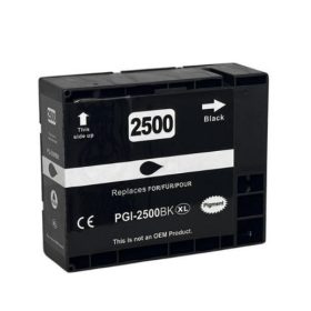   Utángyártott Canon PGI-2500XL B [ 9254B001 ] 70ml. prémium, új nagy kapacitású fekete tintapatron, chippel