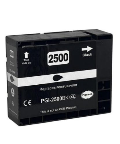 Utángyártott Canon PGI-2500XL B [ 9254B001 ] 70ml. prémium, új nagy kapacitású fekete tintapatron, chippel