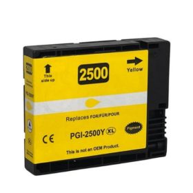   Utángyártott Canon PGI-2500XL Y [ 9267B001 ] 20ml. prémium, új nagy kapacitású sárga tintapatron, chippel