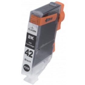   Utángyártott Canon CLI-42B [Bk] 14ml  prémium, nagy kapacitású fekete tintapatron, chippel