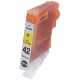   Utángyártott Canon CLI-42Y [Y] 14ml  prémium, nagy kapacitású sárga tintapatron, chippel