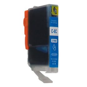   Utángyártott Canon CLI-8 [C] 14ml prémium, új, kék, tintapatron, chippel