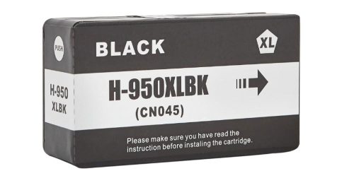 Utángyártott HP CN045AE [Bk] No.950XL 80ml nagy kapacitású, prémium, fekete tintapatron