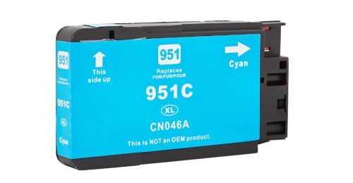 Utángyártott HP CN046AE [C] No.951XL 28ml nagy kapacitású, prémium, kék tintapatron