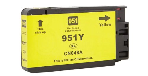 Utángyártott HP CN048AE [Y] No.951XL 28ml nagy kapacitású, prémium, sárga tintapatron