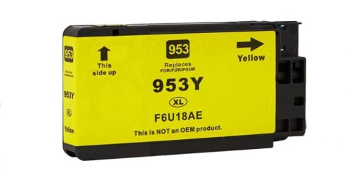 Utángyártott HP F6U18AE[Y] No.953XL 28ml nagy kapacitású, prémium, sárga tintapatron