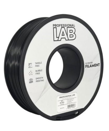 ABS+ FEKETE filament - 1kg - átmérő 1,75mm +/- 0,03mm / Professional Labs