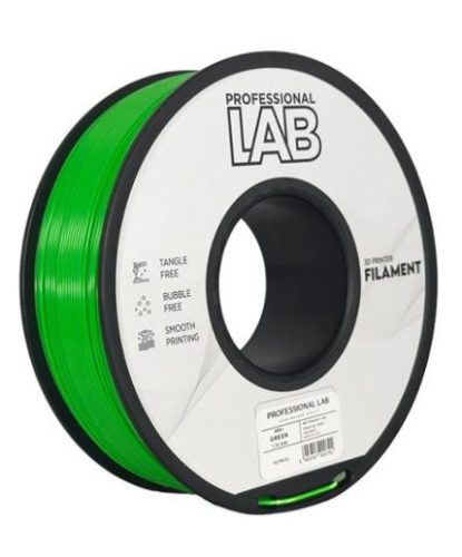 ABS+ ZÖLD filament - 1kg - átmérő 1,75mm +/- 0,03mm / Professional Labs