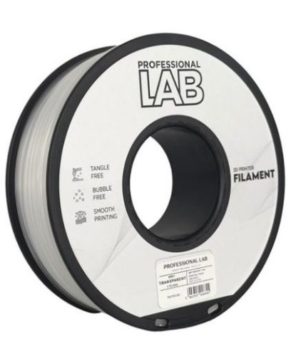 ABS+ ÁTLÁTSZÓ filament - 1kg - átmérő 1,75mm +/- 0,03mm / Professional Labs