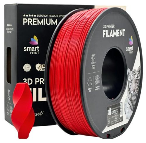 ABS+ piros filament - 1kg - átmérő 1,75mm +/- 0,03mm / Smart Print