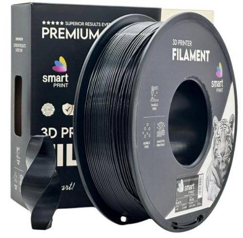 PETG FEKETE filament - 1kg - átmérő 1,75mm +/- 0,03mm / Smart Print