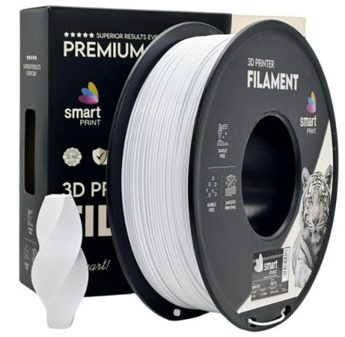 PETG FEHÉR filament - 1kg - átmérő 1,75mm +/- 0,03mm / Smart Print