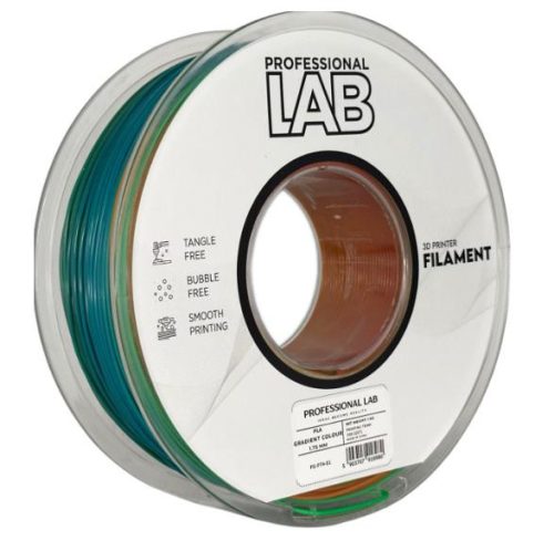 PLA SZÍNÁTMNETES ( GRADIENT ) filament - 1kg - átmérő 1,75mm +/- 0,03mm / Professional Labs