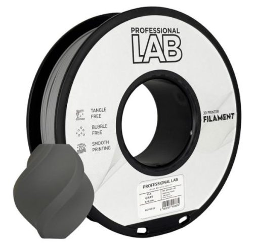 PLA SZÜRKE filament - 1kg - átmérő 1,75mm +/- 0,03mm / Professional Labs