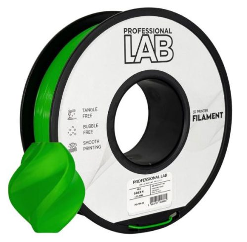 PLA ZÖLD filament - 1kg - átmérő 1,75mm +/- 0,03mm / Professional Labs