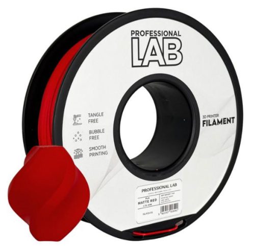 PLA MATT PIROS  filament - 1kg - átmérő 1,75mm +/- 0,03mm / Profession Labs