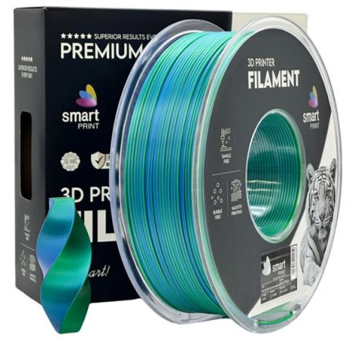 PLA SILK "AZ ÓCEÁN ÖLELÉSE" dual color (kétszínű)  filament - 1kg - átmérő 1,75mm +/- 0,03mm / Smart print
