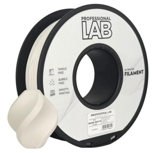 PLA MELEG FEHÉR filament - 1kg - átmérő 1,75mm +/- 0,03mm / Professional Labs