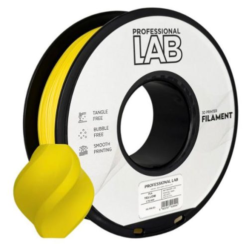 PLA SÁRGA filament - 1kg - átmérő 1,75mm +/- 0,03mm / Professional Labs