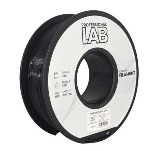 PLA SILK FEKETE filament - 1kg - átmérő 1,75mm +/- 0,03mm / Professional Labs
