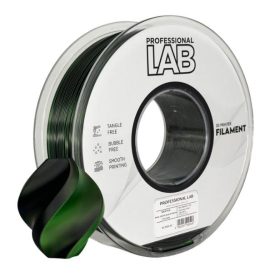   PLA SILK FEKETE-ZÖLD dual color (kétszínű)  filament - 1kg - átmérő 1,75mm +/- 0,03mm / Professional Labs