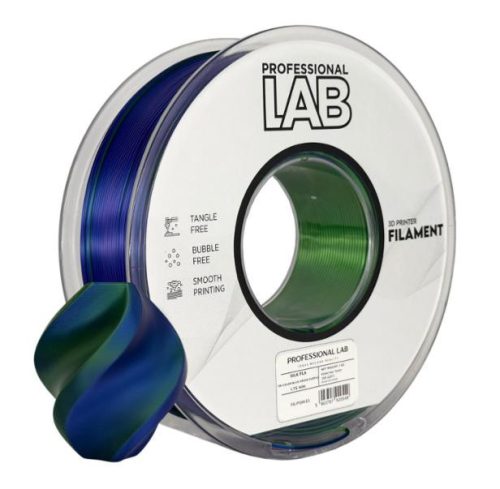 PLA SILK KÉK-ZÖLD-LILA tri color (háromszínűszínű)  filament - 1kg - átmérő 1,75mm +/- 0,03mm
