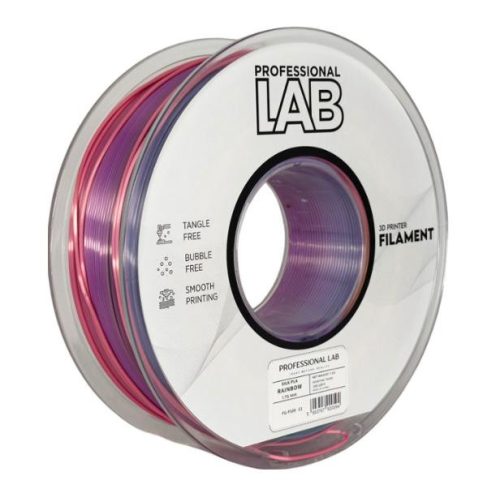 PLA SILK SZIVÁRVÁNY SÁRGA-PINK-KÉK ÁRNYALATOK filament - 1kg - átmérő 1,75mm +/- 0,03mm