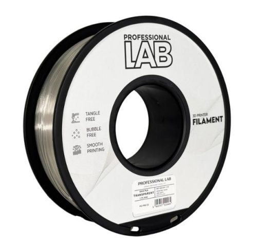 PLA SILK ÁTLÁTSZÓ filament - 1kg - átmérő 1,75mm +/- 0,03mm / Professional Labs