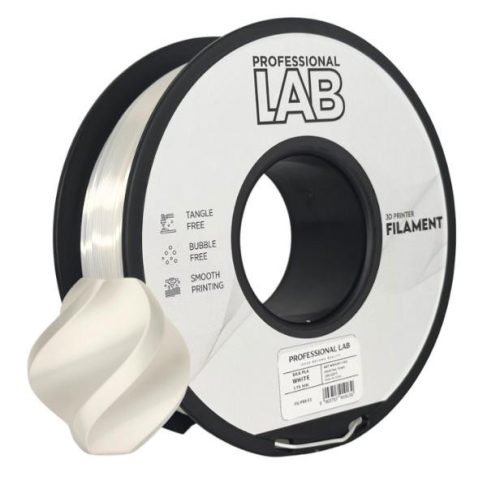 PLA SILK FEHÉR filament - 1kg - átmérő 1,75mm +/- 0,03mm / Professional Labs