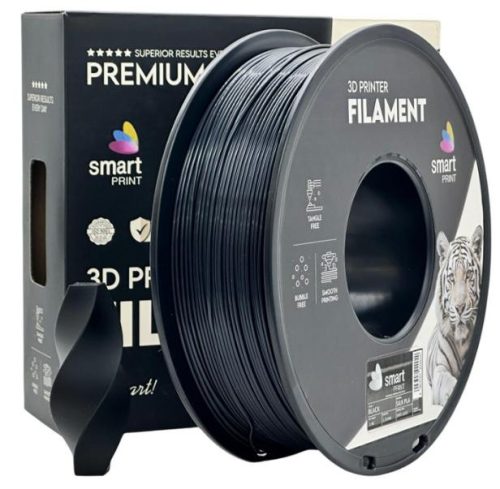 PLA SILK FEKETE filament - 1kg - átmérő 1,75mm +/- 0,03mm / Smart Print
