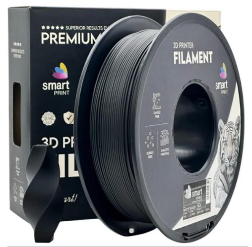 PLA MATT FEKETE filament - 1kg - átmérő 1,75mm +/- 0,03mm / Smart Print