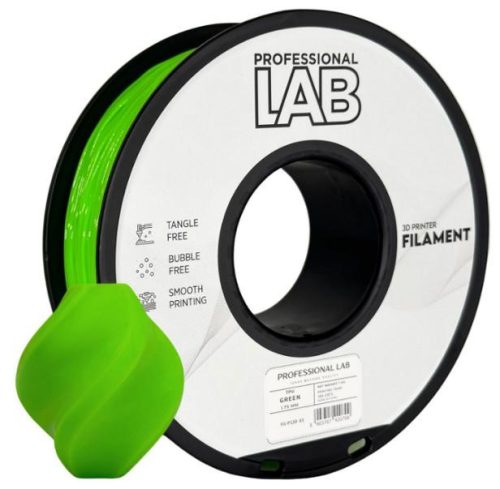 TPU ZÖLD filament - 1kg - átmérő 1,75mm +/- 0,03mm / Professional Labs