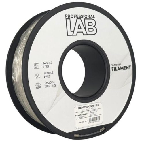 TPU ÁTLÁTSZÓ filament - 1kg - átmérő 1,75mm +/- 0,03mm / Professional Labs