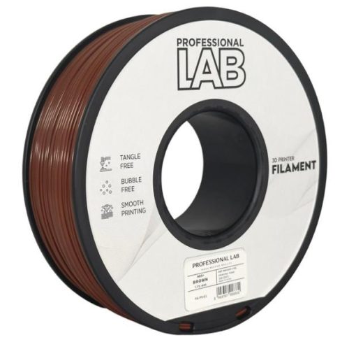 ABS+ barna filament - 1kg - átmérő 1,75mm +/- 0,03mm / Professional Labs