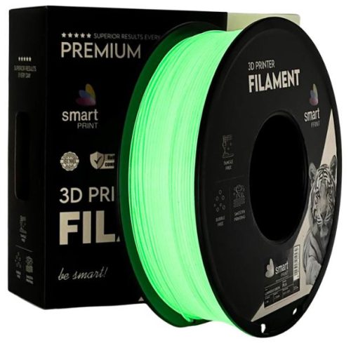 PLA FOSZFORESZKÁLÓ ZÖLD filament - 1kg - átmérő 1,75mm +/- 0,03mm / Smart Print