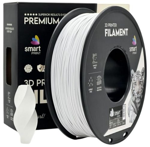 PLA FEHÉR filament - 1kg - átmérő 1,75mm +/- 0,03mm / Smart Print