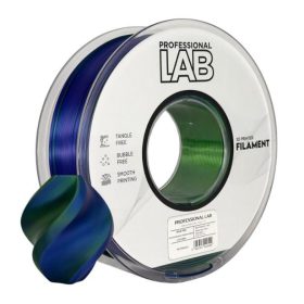   PLA SILK KÉK-ZÖLD-LILA tri color (háromszínűszínű)  filament - 1kg ; 1,75mm +/- 0,03mm - Professional Labs