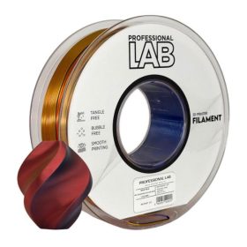   PLA SILK PIROS-SÁRGA-KÉK tri color (háromszínűszínű)  filament - 1kg ; 1,75mm +/- 0,03mm - Professional Labs