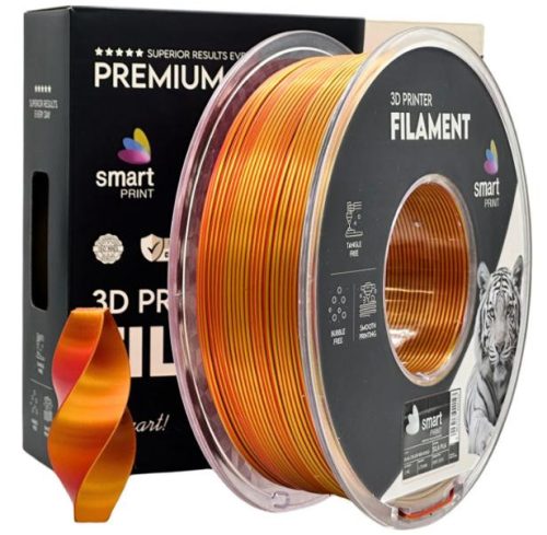 PLA SILK PIROS-ARANY dual color (kétszínű)  filament - 1kg - átmérő 1,75mm +/- 0,03mm / Smart Print
