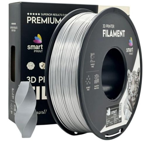 PLA SILK EZÜST filament - 1kg - átmérő 1,75mm +/- 0,03mm / Smart Print