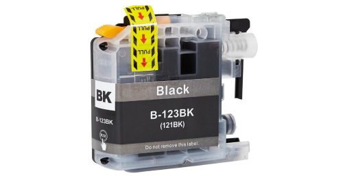 Utángyártott Brother  LC123BK [ LC-123 BK ] prémium fekete tintapatron
