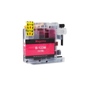   Utángyártott Brother  LC123M [ LC-123 M ] prémium magenta (bíbor) tintapatron