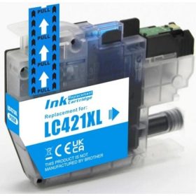   Utángyártott Brother  LC421C XL [ LC-421 C ] XL prémium kék tintapatron