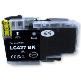   Utángyártott Brother  LC427BK XL [ LC-427 BK ] XL, nagy  kapacitású, prémium fekete tintapatron