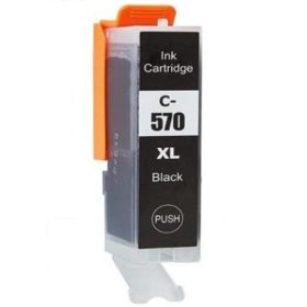   Utángyártott Canon PGI-570 XL [Bk] 23,5ml prémium, nagy kapacitású fekete tintapatron, chippel