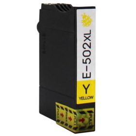   Utángyártott Epson 502XL B  sárga, nagy kapacitású ( 12 ml ), új tintapatron C13T02W24010