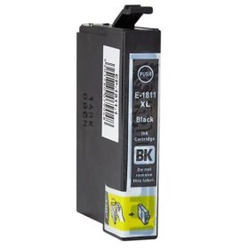   Utángyártott Epson T11811 C13T18014010 T1801 fekete,  15ml , prémium, új tintapatron