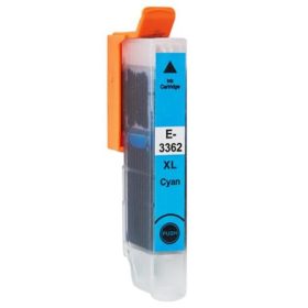   Utángyártott Epson T3362 XL [C], kék, ( 14 ml ), prémium, új tintapatron